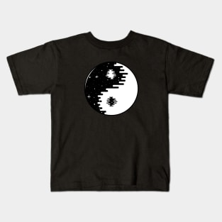 Spacey Yin Yang Kids T-Shirt